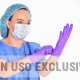 Guantes examen nitrilo púrpura HH
