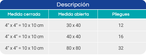 Gasa tejida con material radiopaco Union Medical