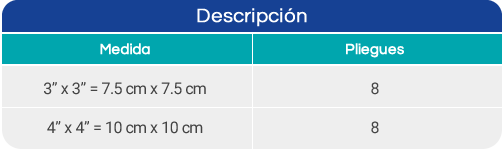 Gasas tejidas 100% algodón