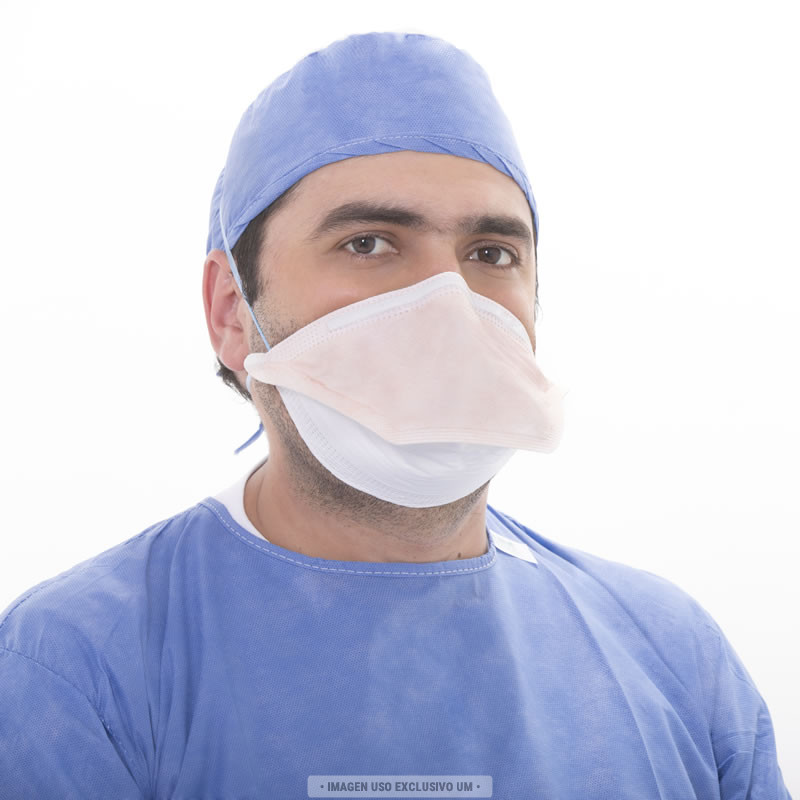 Médico con Respiradores, N95, tecnología UM Respirador N95