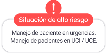 Manejo pacientes en urgencias, UCI, UCE