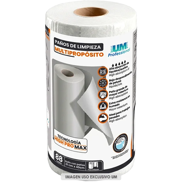 Paños multipropósito High Pro Max Paños limpieza y secado - Union Medical